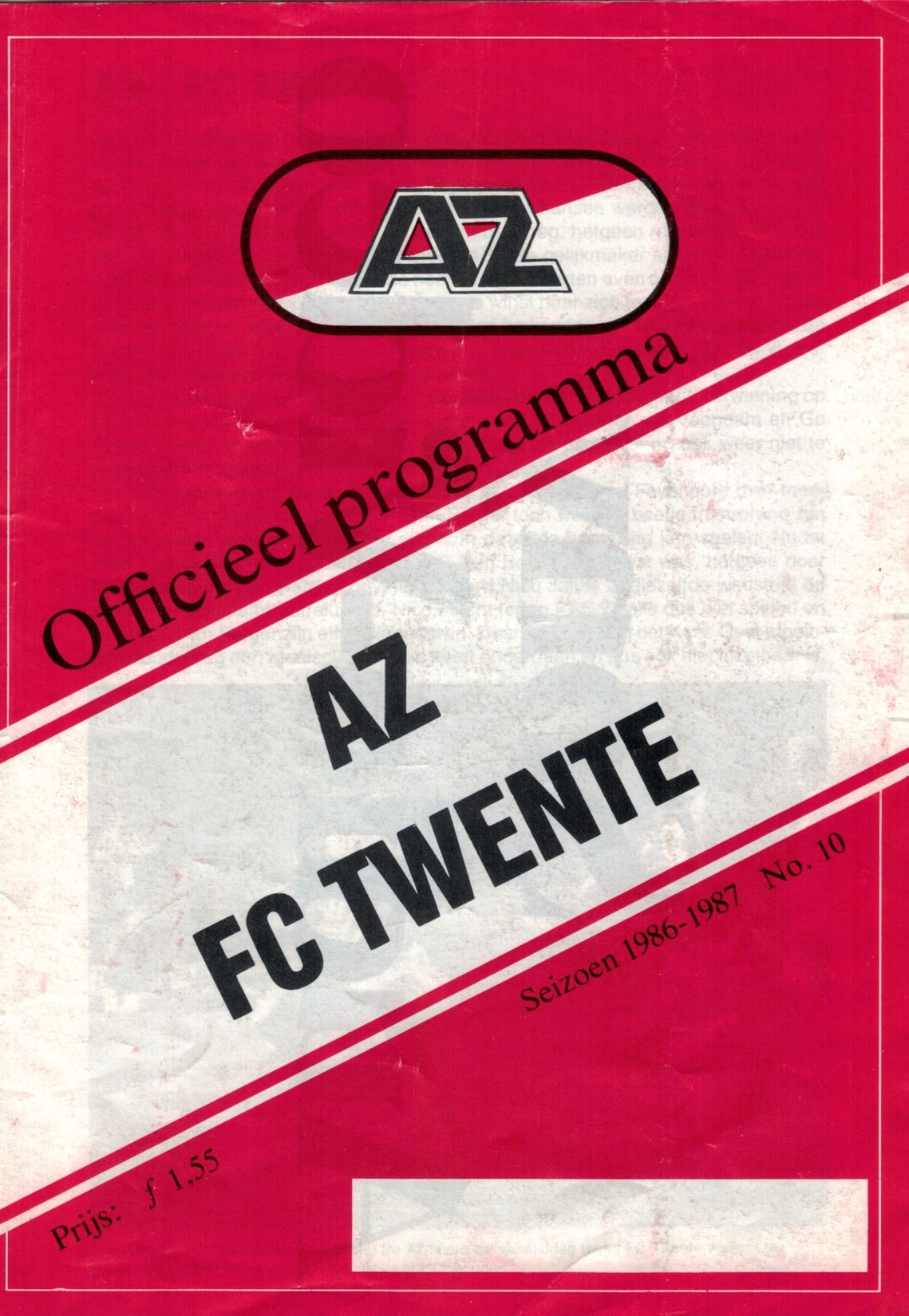 AZ Programma 7-dec-1986 Twente thuis